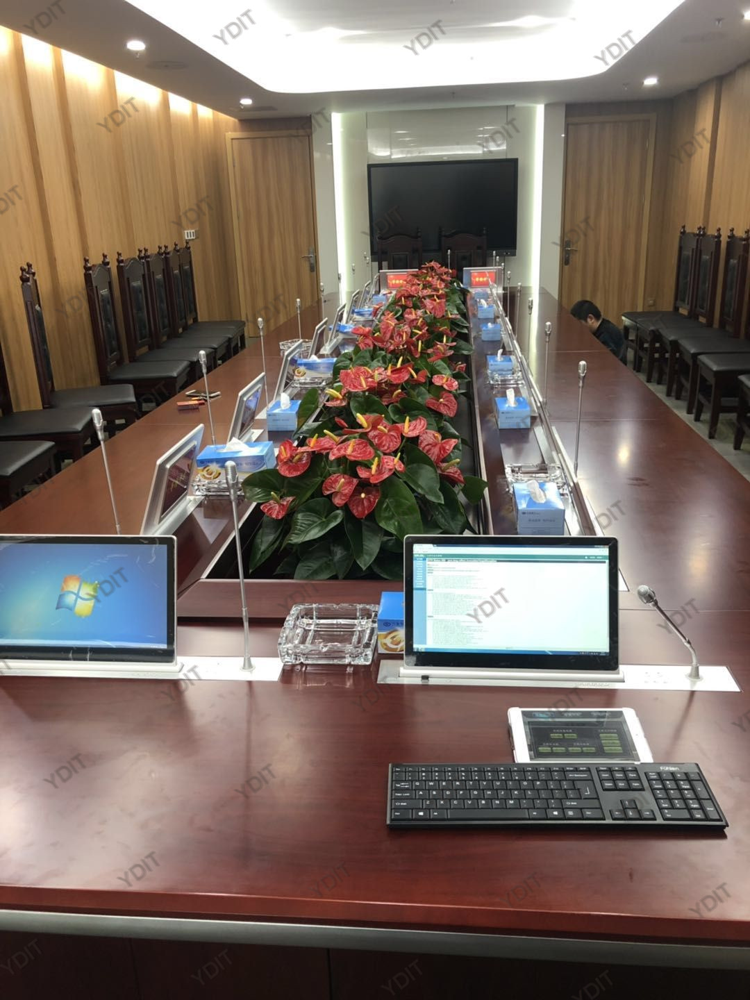 electronic table card